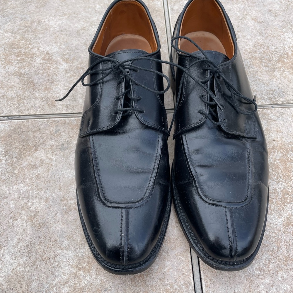 Allen Edmonds Hancock Leather Lace Up Dress Shoes Black Mens - Picture 5 of 15